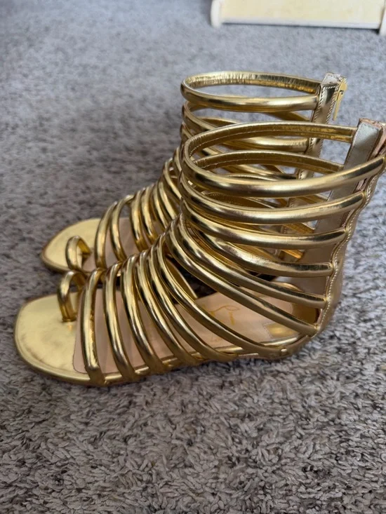 Christian Louboutin Gold Gladiator Sandals - Women - Picture 2 of 7